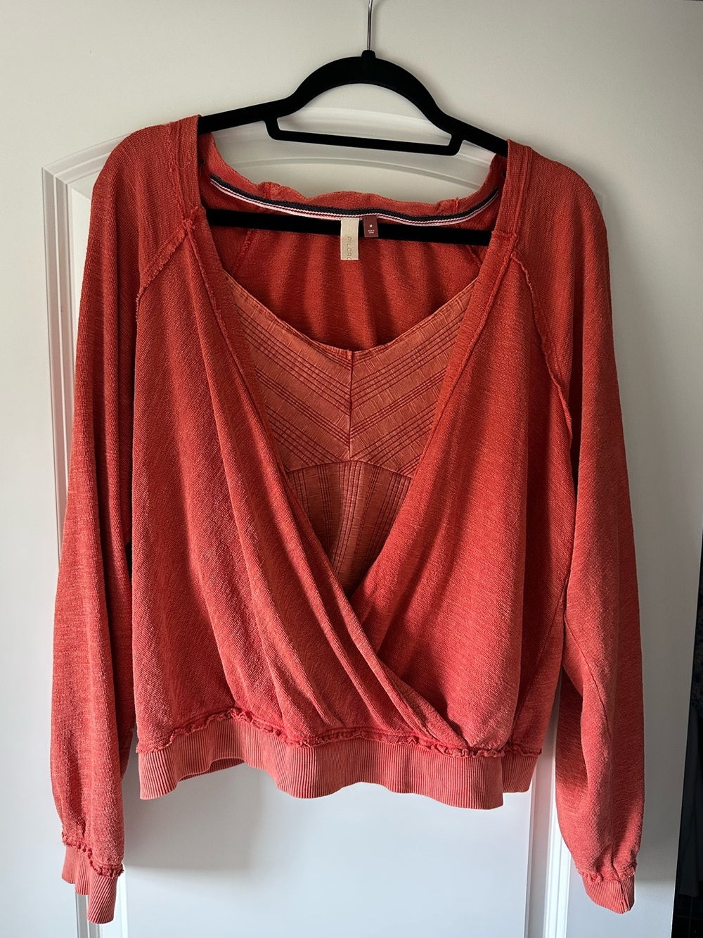 Anthropologie PILCRO Twofer Cami and Wrap Pullover Top - Size M - worn once!!!